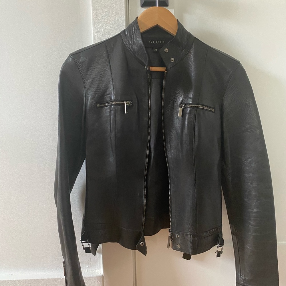Gucci Biker Leather Jacket